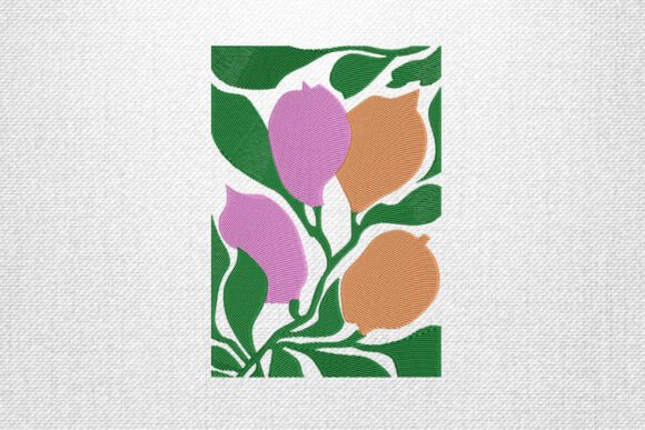 Abstract Floral Block: A Thoughtful Embroidery Choice for Personalized Gifts