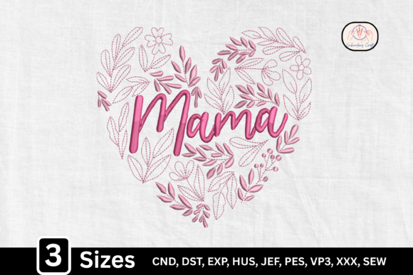 Floral Mom: Elegant Seasonal Embroidery for Heartfelt Gifting
